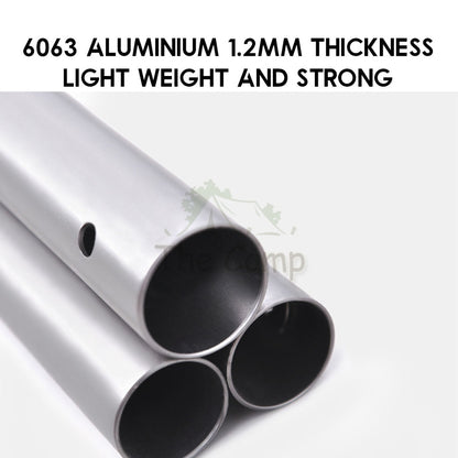 Shinetrip 31mm 2.86M Adjustable Pole for Flysheet Tarp Heavy Duty Aluminium Alloy Rod Tiang Black Titanium