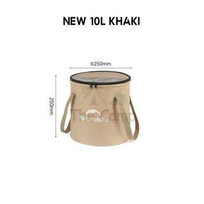 Naturehike Camping Foldable Bucket Portable Waterproof Round 10L 20L Water Transparent Container CNK2350CF010