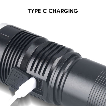 X57 White Laser Torch Light 5000mah Zoomable LED Lamp Tactical Camping Outdoor Lantern High Brightness Ultrar Bright