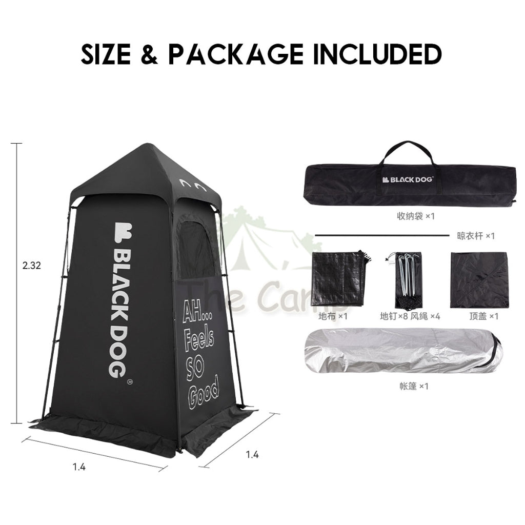 Blackdog Outdoor Camping Changing Shower Tent Travel Bathroom Portable Toilet Waterproof Flysheet Tarp CBD2300ZP014