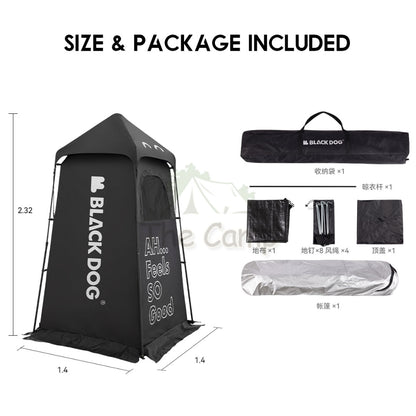 Blackdog Outdoor Camping Changing Shower Tent Travel Bathroom Portable Toilet Waterproof Flysheet Tarp CBD2300ZP014