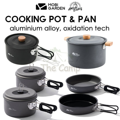 Mobi Garden Cookware Pot & Pan Portable Foldable Outdoor Camping Picnic Frying Pan Tent Flysheet Pole Table Naturehike