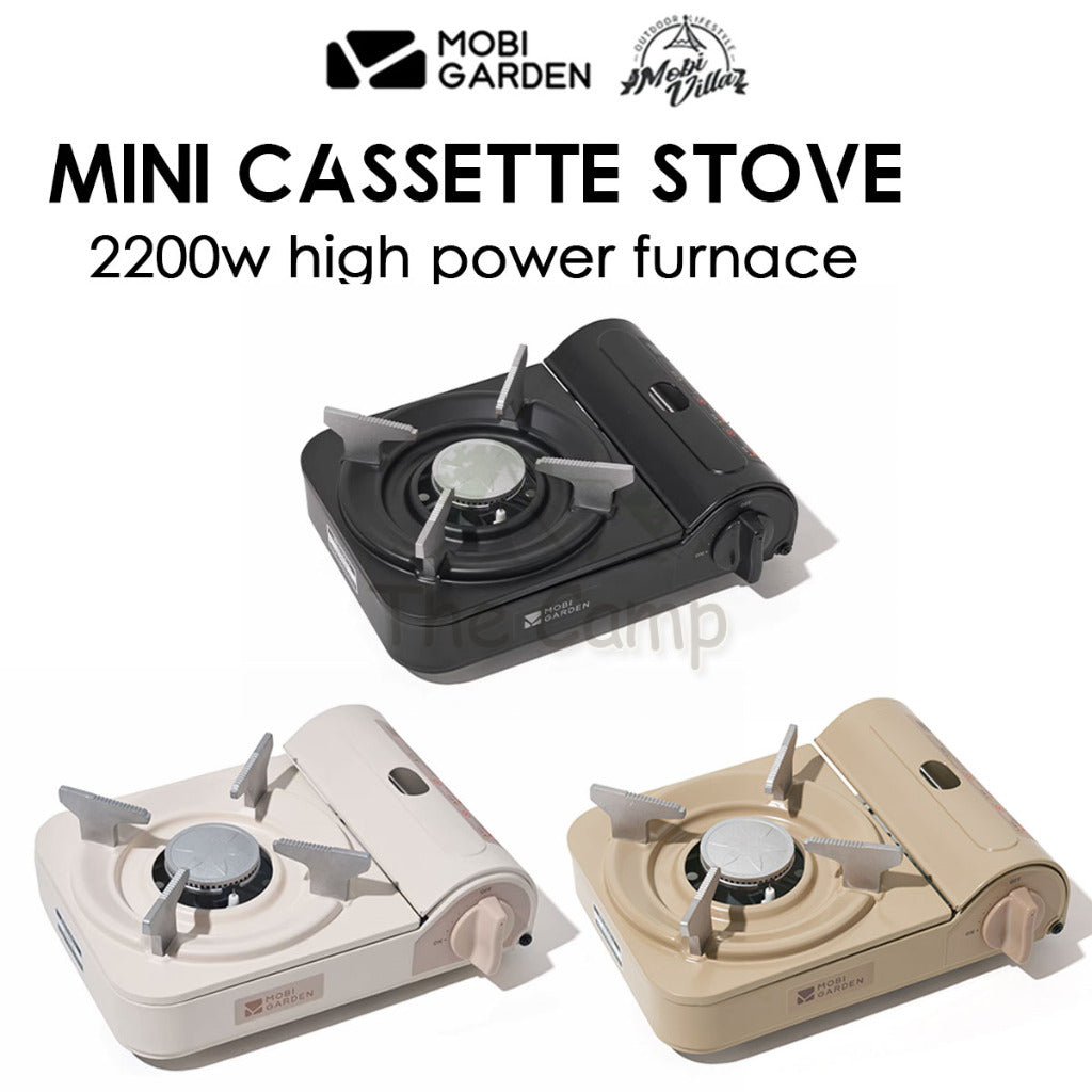 Mobi Garden Mini Cassette Gas Stove 2.2KW Portable Cartridge Burner Furnace Outdoor Camping Picnic Cookware NX23687003