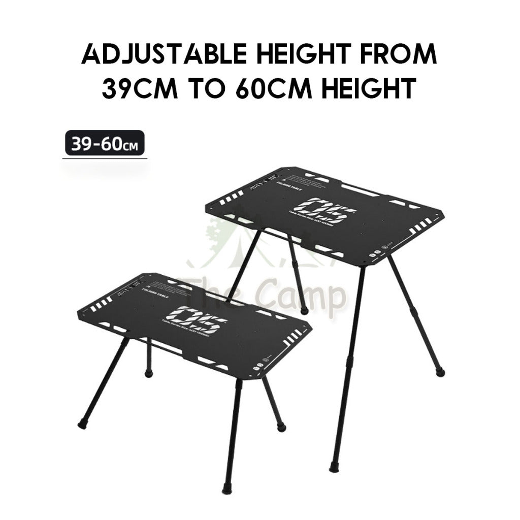 Shinetrip Adjustable Height Tactical Table Joinable Aluminum Alloy IGT Plate Stove Panel Tray Soto Stove