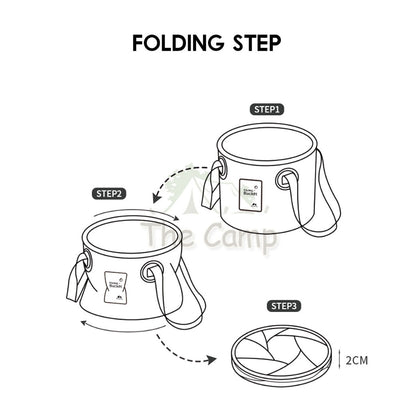 Shinetrip 10L 20L Foldable Water Round Bucket Outdoor Camping Folding Picnic Washbasin Portable Water Storage Container