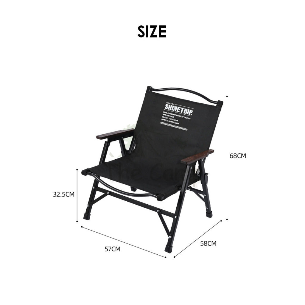 Shinetrip 05 Series Detachable Kermit Chair Tactical Back Support Heavy Duty Outdoor Camping Portable Black Khaki