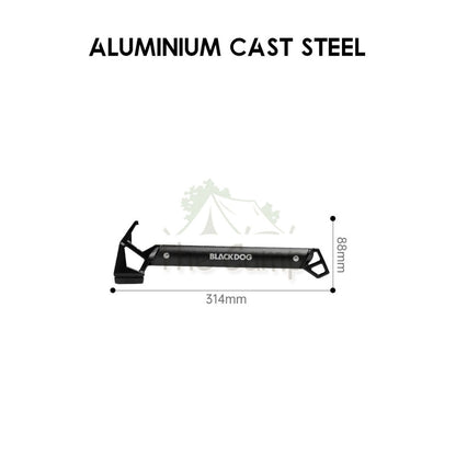 BlackDog Camping Hammer Outdoor Multi-Function Tool Tent Cast Iron Steel Nail Equipment Bag Peg BD-LYC002 CBD2450PJ012