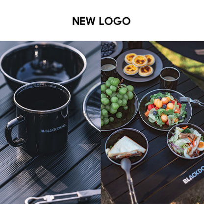 Blackdog Camping Tableware Cup Bowl Plate Sierra Cup Enamel Stainless Steel Aluminium Cookware Cup Set Equipment Utensil