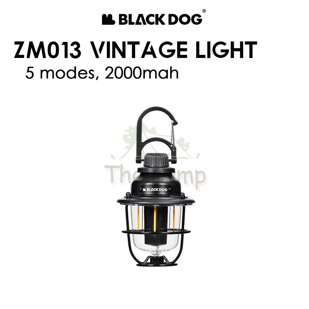 Blackdog ZM013 Vintage Light Outdoor Camping LED NEW Lamp Lantern 200mah 5 Modes CBD2450ZM013