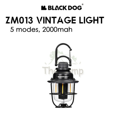 Blackdog ZM013 Vintage Light Outdoor Camping LED NEW Lamp Lantern 200mah 5 Modes CBD2450ZM013
