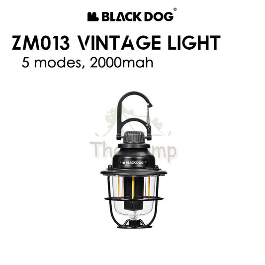 Blackdog ZM013 Vintage Light Outdoor Camping LED NEW Lamp Lantern 200mah 5 Modes CBD2450ZM013