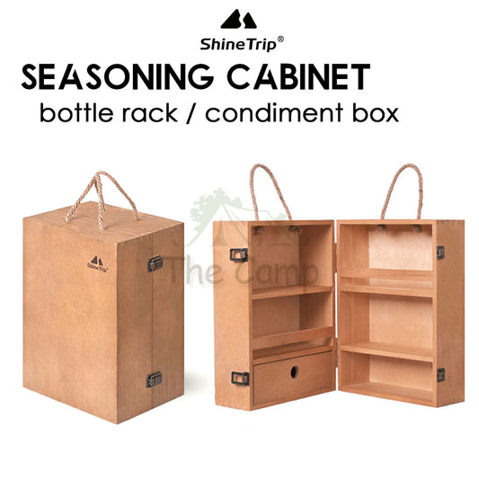 Shinetrip Outdoor Seasoning Cabinet Portable Picnic Spice Rack Ingredient Box Camping BBQ Equipment Cooking