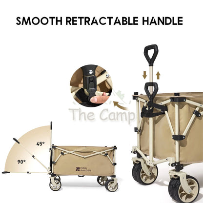 Mobi Garden X200 Trolley Wagon Cart 200L 10cm Thick Wheel 7 Inch Camping Portable Table Top NX23689007
