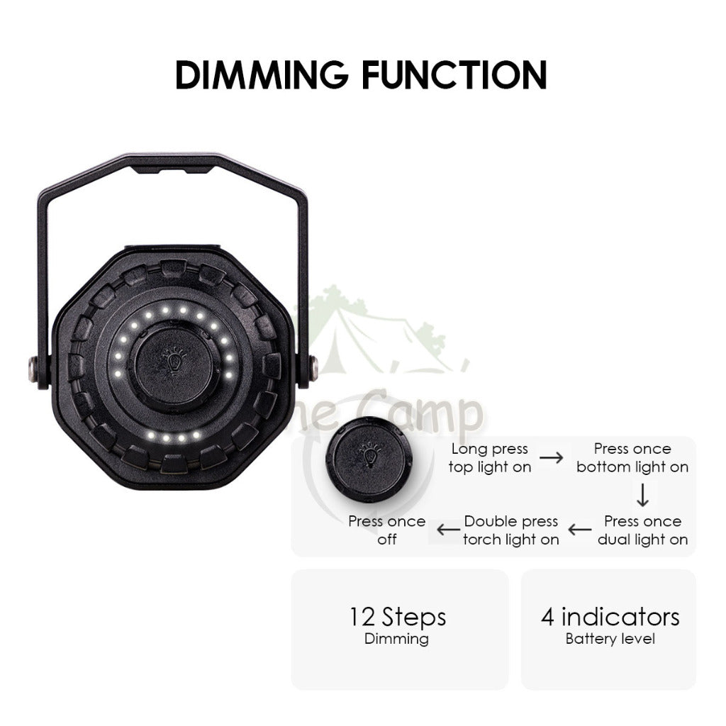 Blackdog Starfire Camping Light LED Lantern 4 Mode Flashlight Atmosphere Ambient Lamp CARGO CONTAINER CBD2300DQ010