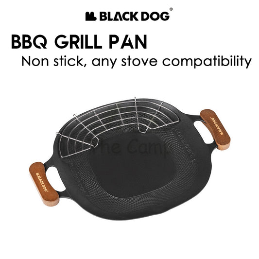 Blackdog BBQ Grill Pan Non Stick Coating Outdoor Camping Korean Style Design Wok Frying Cooking Cookware CBD2300CW011