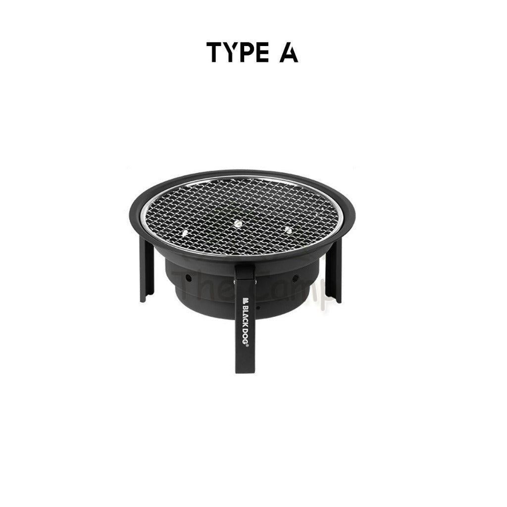 Blackdog Round Charcoal BBQ Grill Fire Pit Stove Outdoor Camping Folding Foldable Barbecue Firepit CBD2450CF010