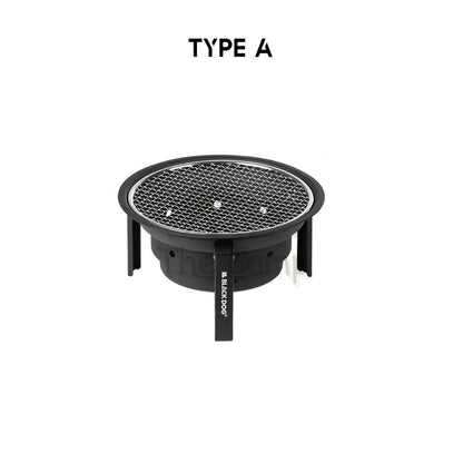 Blackdog Round Charcoal BBQ Grill Fire Pit Stove Outdoor Camping Folding Foldable Barbecue Firepit CBD2450CF010