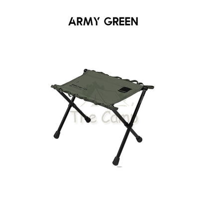 Shinetrip Foldable Tactical Stool Heavy Duty Table Hanging Ring Loop Black Velcro Aluminium Table