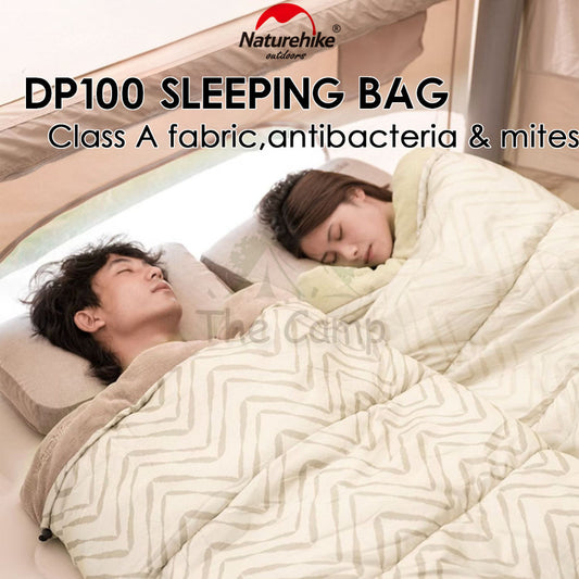 Naturehike DP100 Sleeping Bag Outdoor Camping Cotton Anti Bacteria Mites Ultralight Travel Portable CNK2300SD012