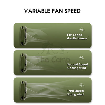 Naturehike USB Fan Camping Outdoor Rechargable Two Way Direction Forward Backward Variable Speed 3 Speed