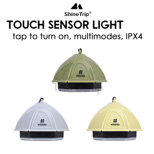 Shinetrip Tap Sensor Light Touch to On Outdoor Camping LED Tent Lamp Dimmable Adjustable Latern Tripod Kid Ambient