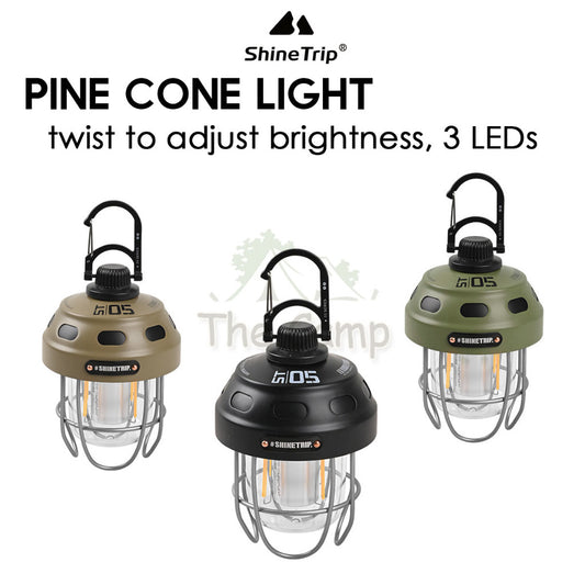 Shinetrip Pine Cone Nut Light Outdoor Camping LED IPX3 Tent Lamp Dimmable Adjustable Atmosphere Latern