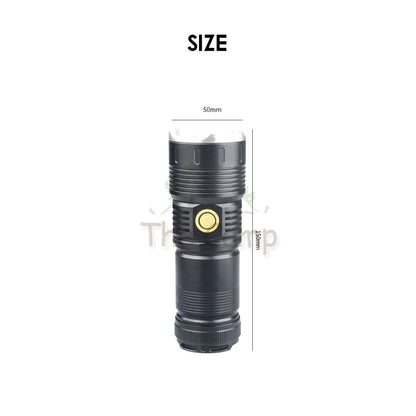 X57 White Laser Torch Light 5000mah Zoomable LED Lamp Tactical Camping Outdoor Lantern High Brightness Ultrar Bright