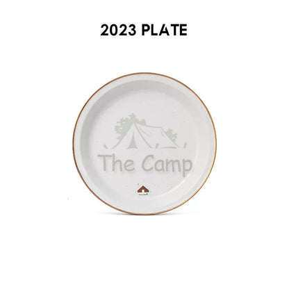 Naturehike Enamel Tableware Bowl Plate Cup Mug Outdoor Camping Cookware Black Limited Edition NH20SJ030