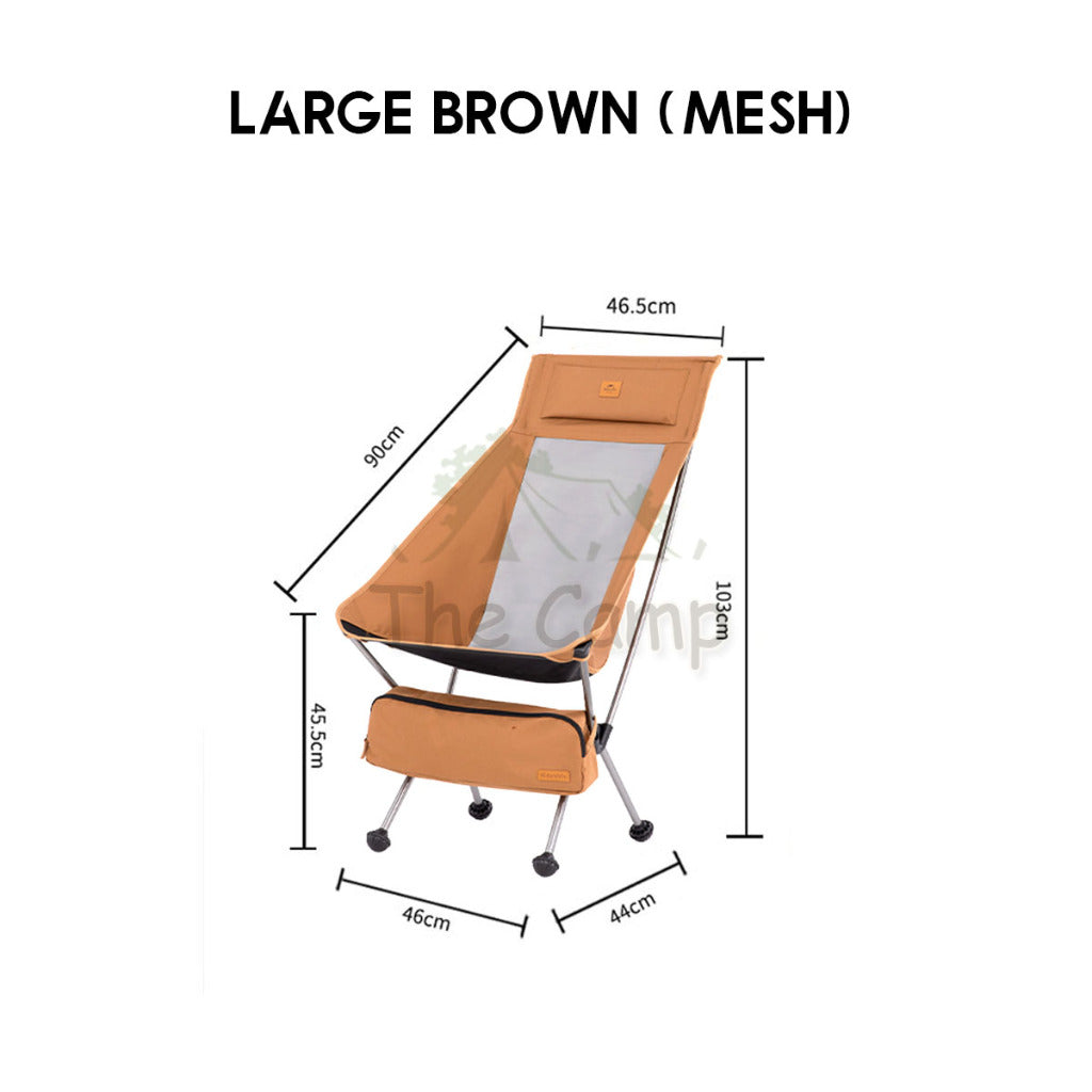 Naturehike 2024 UPGRADED Portable Moon Chair with Head Rest Outdoor Folding Foldable Camping CNK2350JJ017 CNK2350JJ018