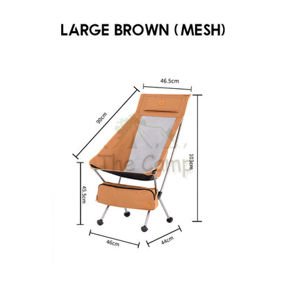 Naturehike 2024 UPGRADED Portable Moon Chair with Head Rest Outdoor Folding Foldable Camping CNK2350JJ017 CNK2350JJ018