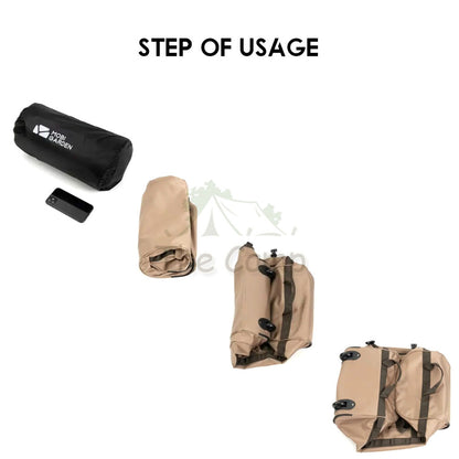 Mobi Garden Folding Wheel Bag 110L Luggage Equipment Storage Bag Outdoor Camping Khaki Picnic NX20664011