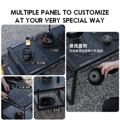 Shinetrip IGT Combination Table Module Outdoor Camping Plate Dish Rack Soto Stove Lamp Pole Spider Star Panel Tea Tray