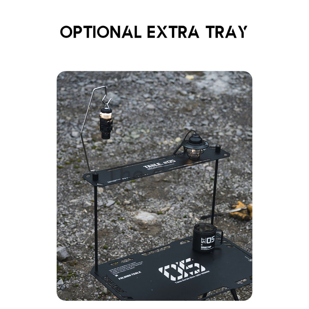 Shinetrip Adjustable Height Tactical Table Joinable Aluminum Alloy IGT Plate Stove Panel Tray Soto Stove