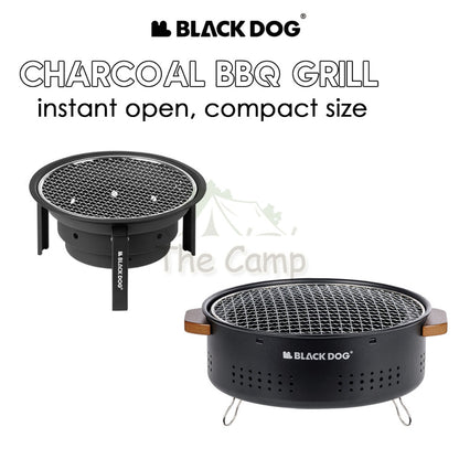 Blackdog Round Charcoal BBQ Grill Fire Pit Stove Outdoor Camping Folding Foldable Barbecue Firepit CBD2450CF010