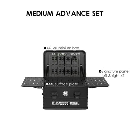 Shinetrip Aluminium Box Set Expandable IGT Storage Box 44L 72L Tactical Case Stool Table Outdoor Camping