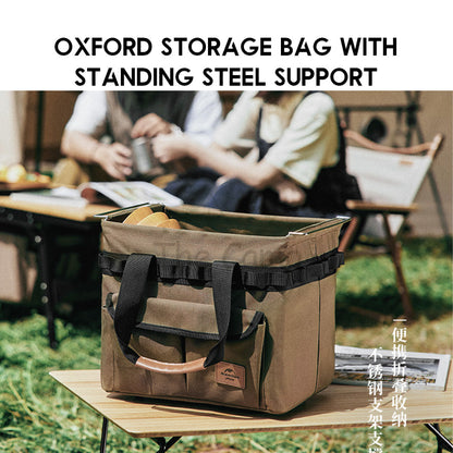 Naturehike Oxford Cloth Storage Bag 20L Basket Steel Frame Camping Outdoor Tarp Nail Peg Table Chair Rope Tent NH22SNX02