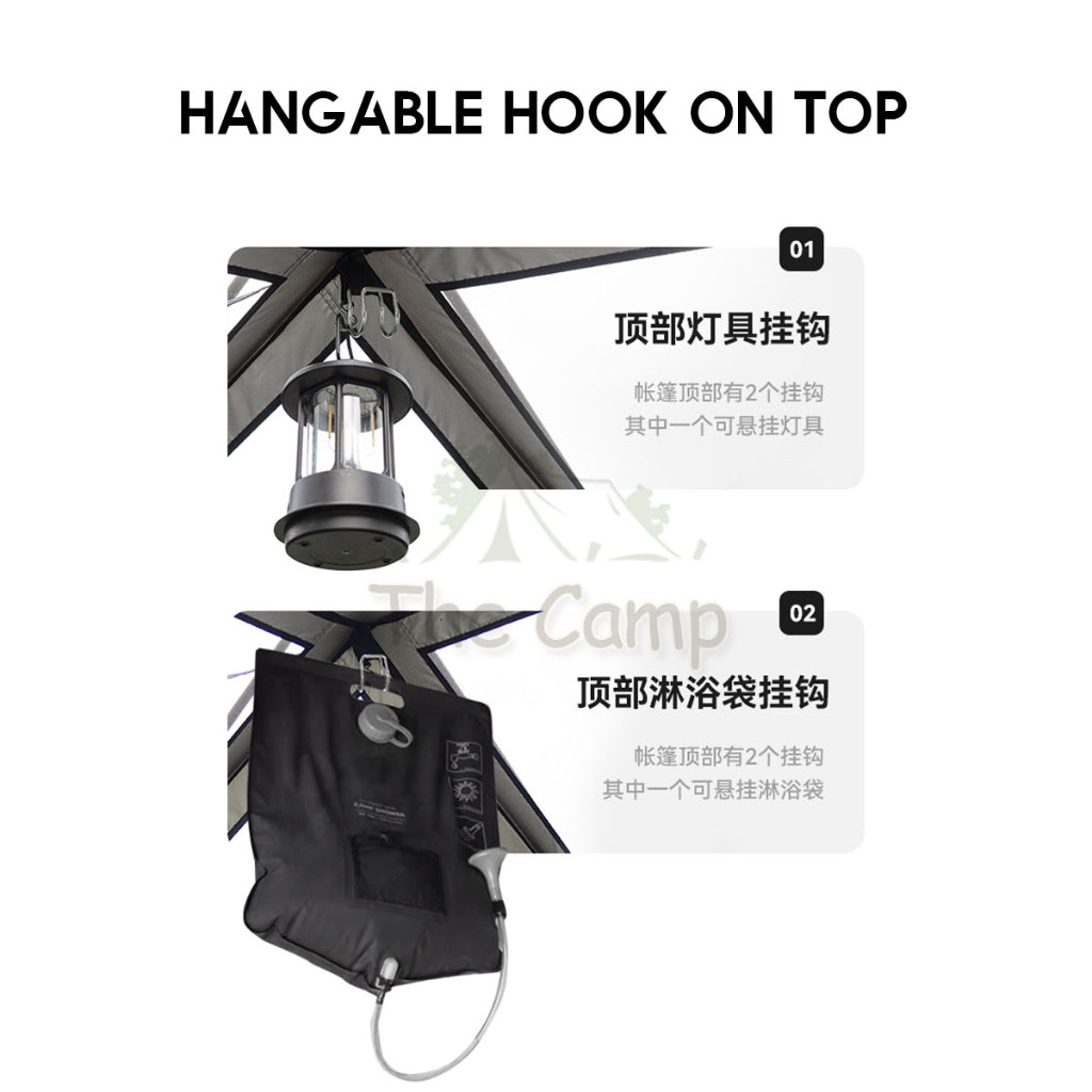 Blackdog Outdoor Camping Changing Shower Tent Travel Bathroom Portable Toilet Waterproof Flysheet Tarp CBD2300ZP014