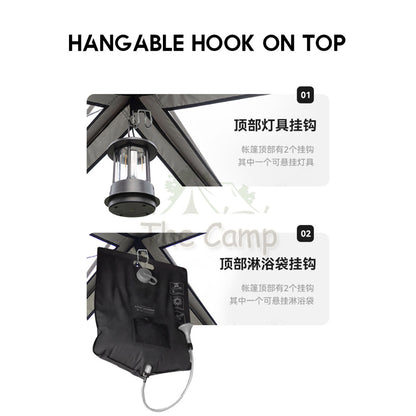 Blackdog Outdoor Camping Changing Shower Tent Travel Bathroom Portable Toilet Waterproof Flysheet Tarp CBD2300ZP014