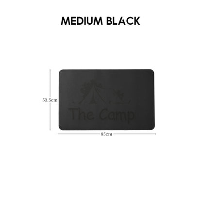 PU Leather Table Mat Anti Scratch Dirt Waterproof Box Mat Camping Outdoor Protector Eggroll Tableware Aluminium Wood