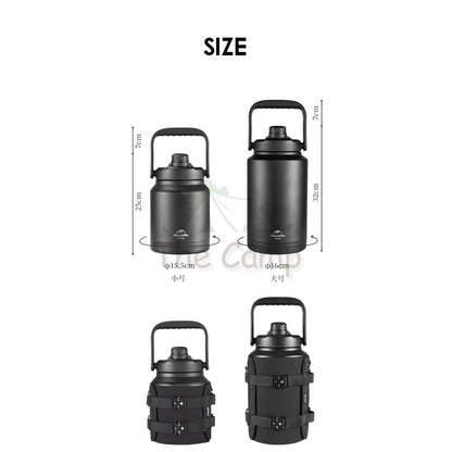 Naturehike Thermos Bottle 2.5L 3.8L UltraLight Portable Outdoor Camping Travel Stainless Steel 304 Pot Jug NH22SJ001
