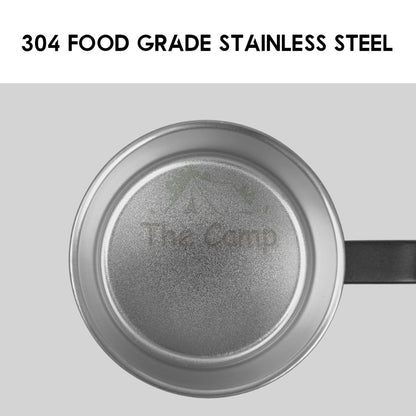 Shinetrip 05 Series 350ML Tactical Double Layer Cup with Lid & Handle Outdoor Camping 304 Stainless Steel Mug