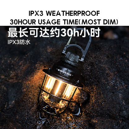 Blackdog ZM013 Vintage Light Outdoor Camping LED NEW Lamp Lantern 200mah 5 Modes CBD2450ZM013