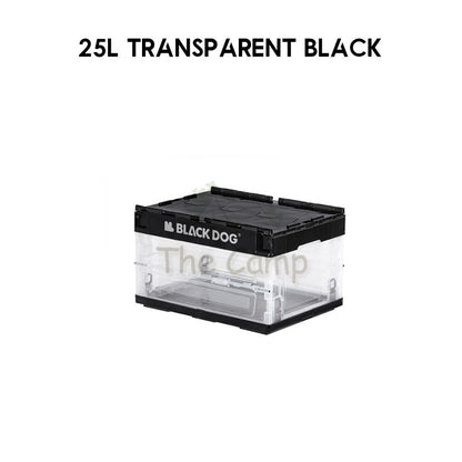 Blackdog Folding Storage Box 25L 50L Outdoor Camping Folding Foldable Multipurpose Black Box with Table Top CBD2550XB013
