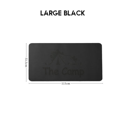 PU Leather Table Mat Anti Scratch Dirt Waterproof Box Mat Camping Outdoor Protector Eggroll Tableware Aluminium Wood