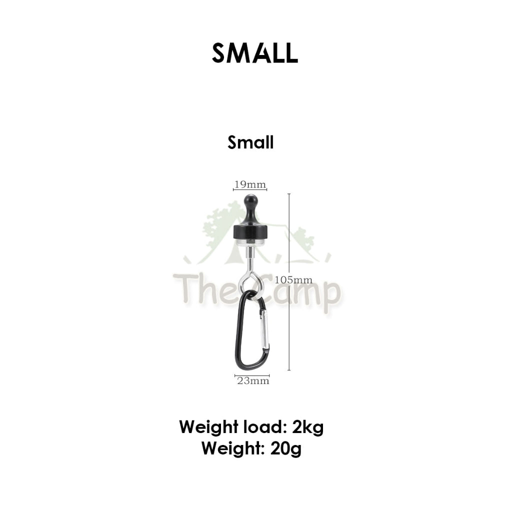Magnetic Clip for Flysheet or Tent Magnet Clip Hanger Free Carabiner Pole Tarp Hook Lamp Light Camping Hanging