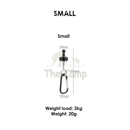 Magnetic Clip for Flysheet or Tent Magnet Clip Hanger Free Carabiner Pole Tarp Hook Lamp Light Camping Hanging