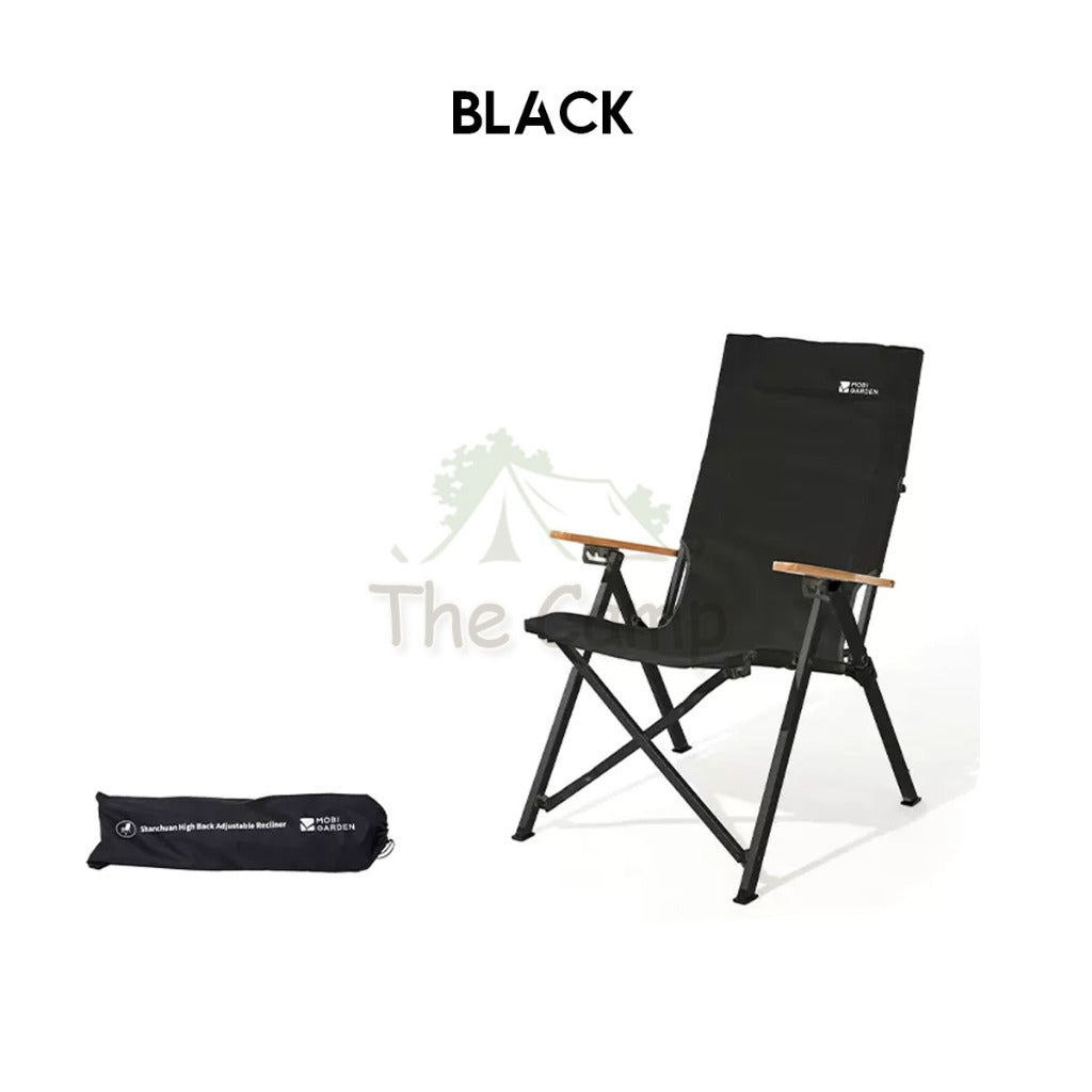 Mobi Garden Recliner Chair High Back Aluminum Alloy Adjustable Armrest Outdoor Camping Moon Chair Kermit NX22665047