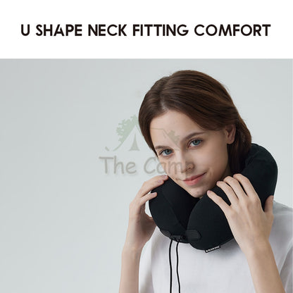Blackdog Travel Pillow With Hood Eye Mask Camping Outdoor Snail U Shaped Pillow Memory Foam Travelling CBD2300WS011