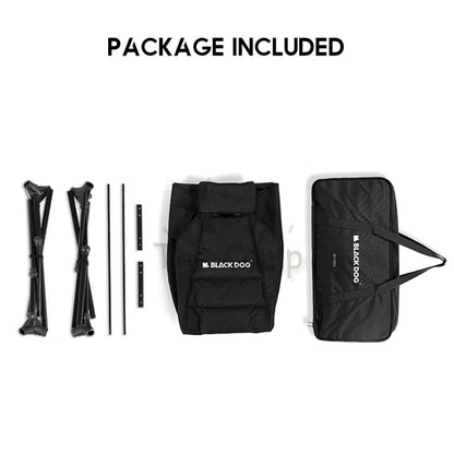 Blackdog Foldable Rocking Chair Portable Adjustable Camping Folding Sling Chair Table Tent Nail Peg Bag CBD2450JJ021