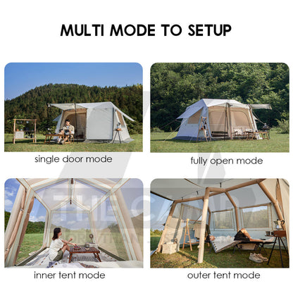Naturehike Village 8.5 Air Tent Outdoor Camping Single Pillar Lightweight Inflatable Cabin Tent CNK2300ZP019